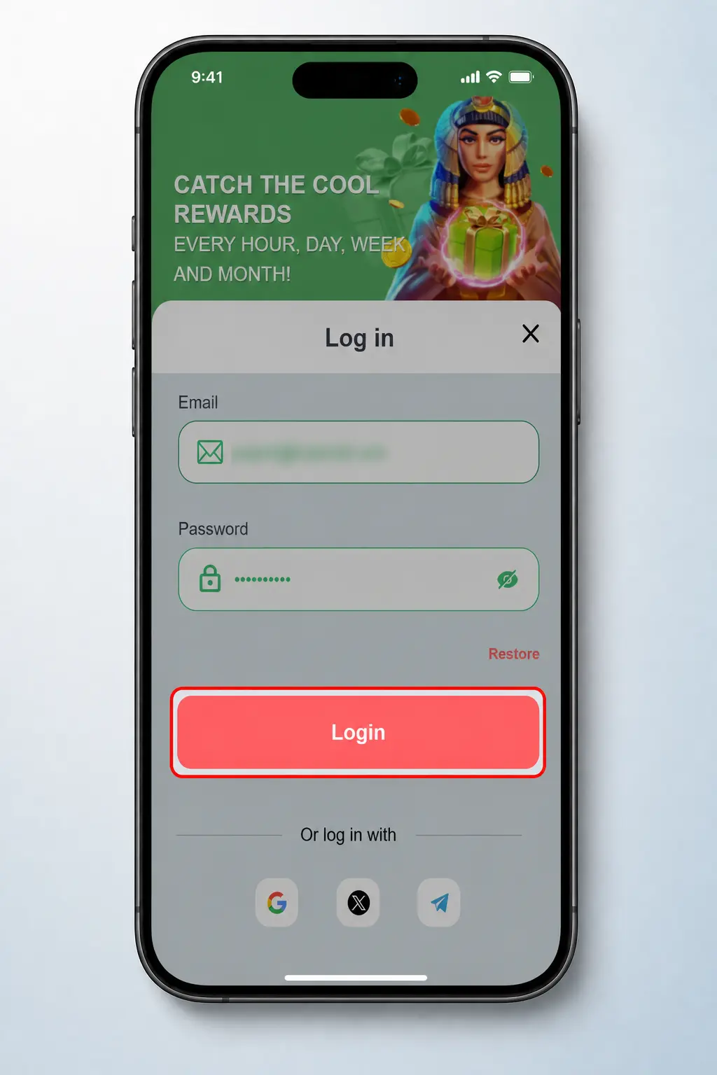 Agent No Wager login screen showing sign-in steps for email, password, and 2FA verification access