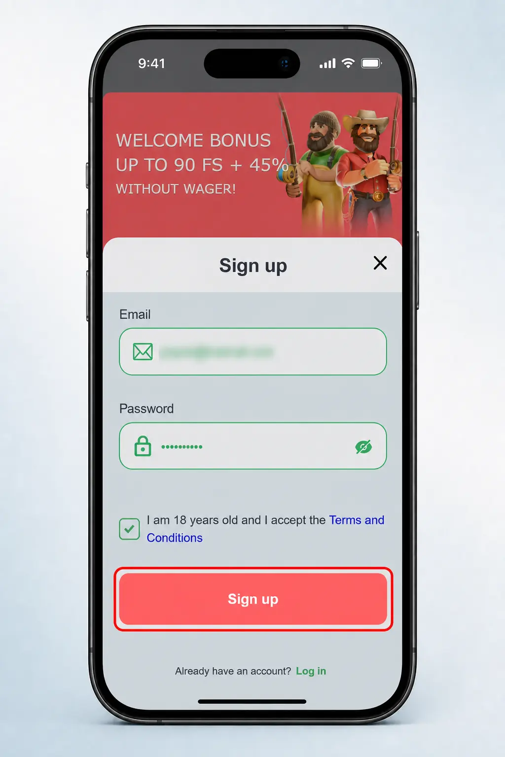 Step-by-step guide showing how to register an account on Agent No Wager United Kingdom website